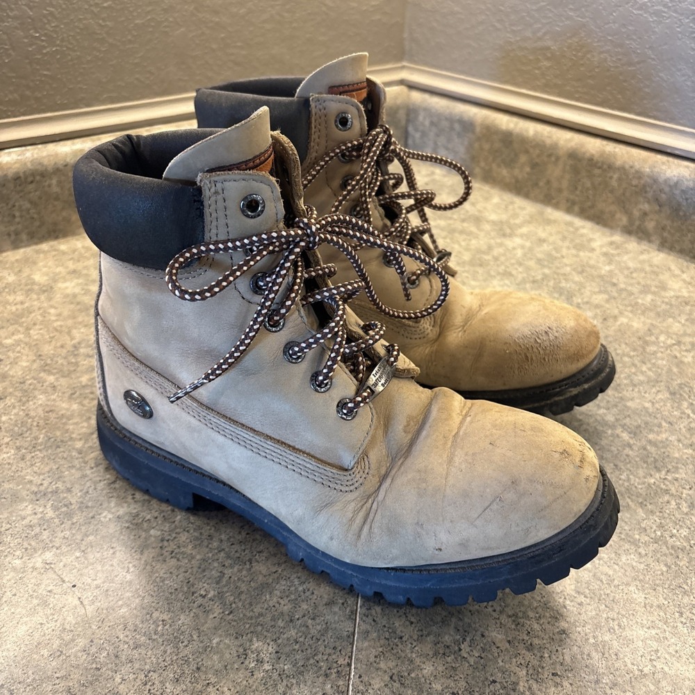 Irish Setter Beige Soft Leather Boots Men's 8 M (2882) Biker Hiking Boots